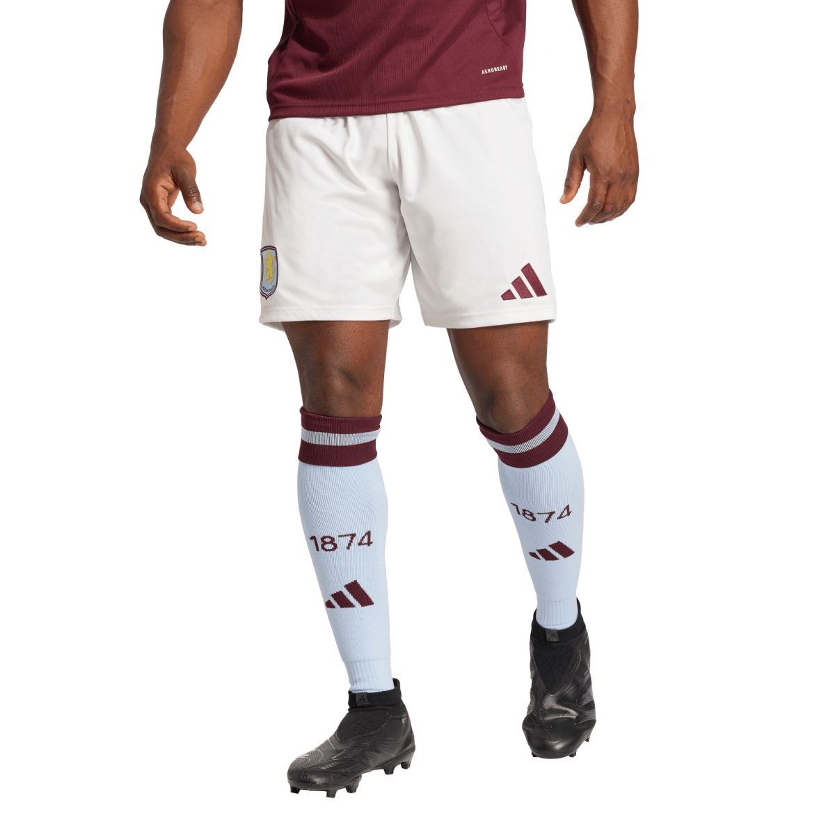 Aston Villa Jerseys - Official aston villa adidas home shorts 2024-25 with custom printing Collection for AVFC Fans