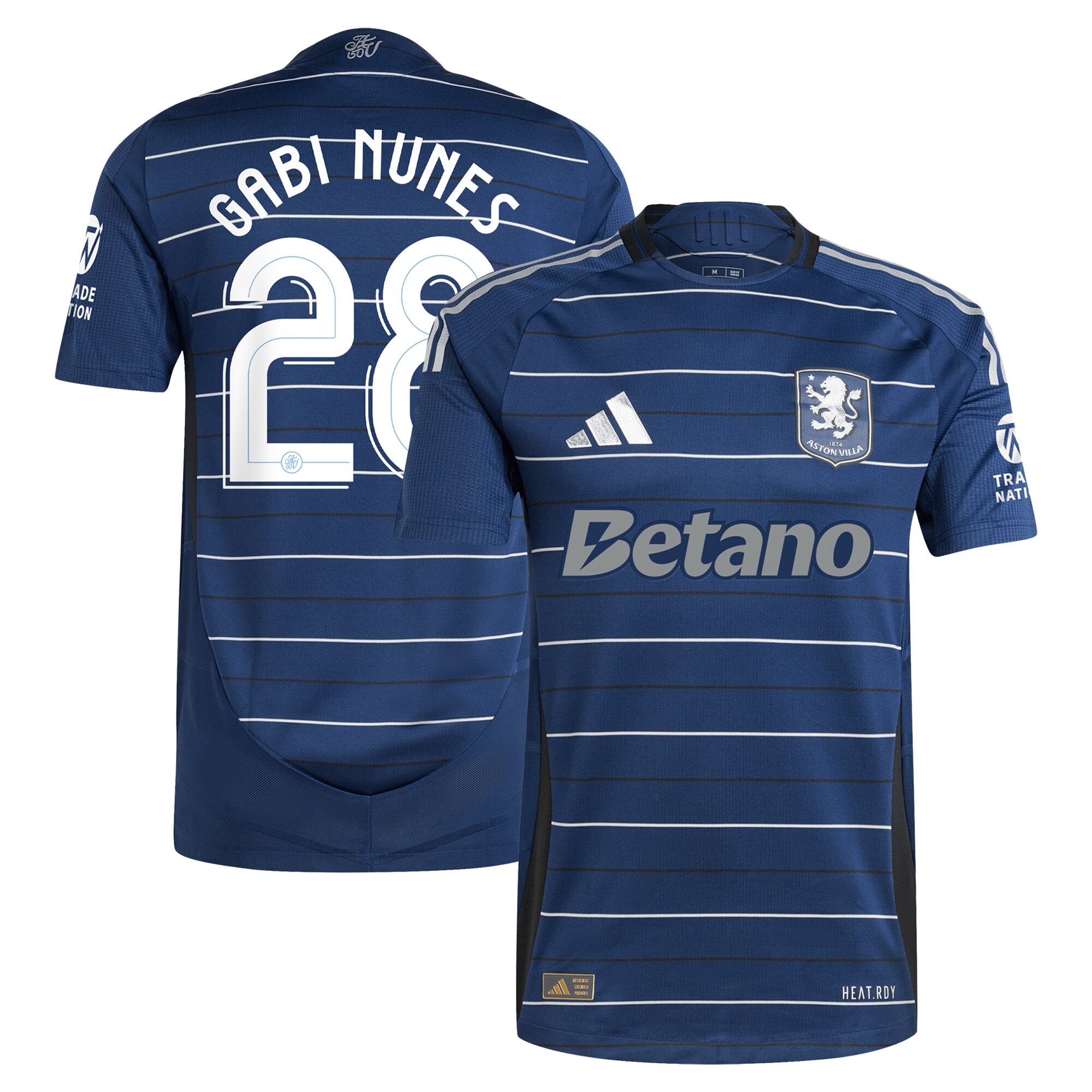 Aston Villa Jerseys - Official aston villa adidas third authentic shirt 2024-25 with gabi nunes 28 cup printing Collection for AVFC Fans