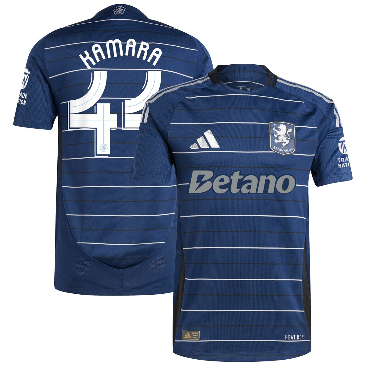 Aston Villa Jerseys - Official aston villa adidas third authentic shirt 2024-25 with kamara 44 cup printing Collection for AVFC Fans