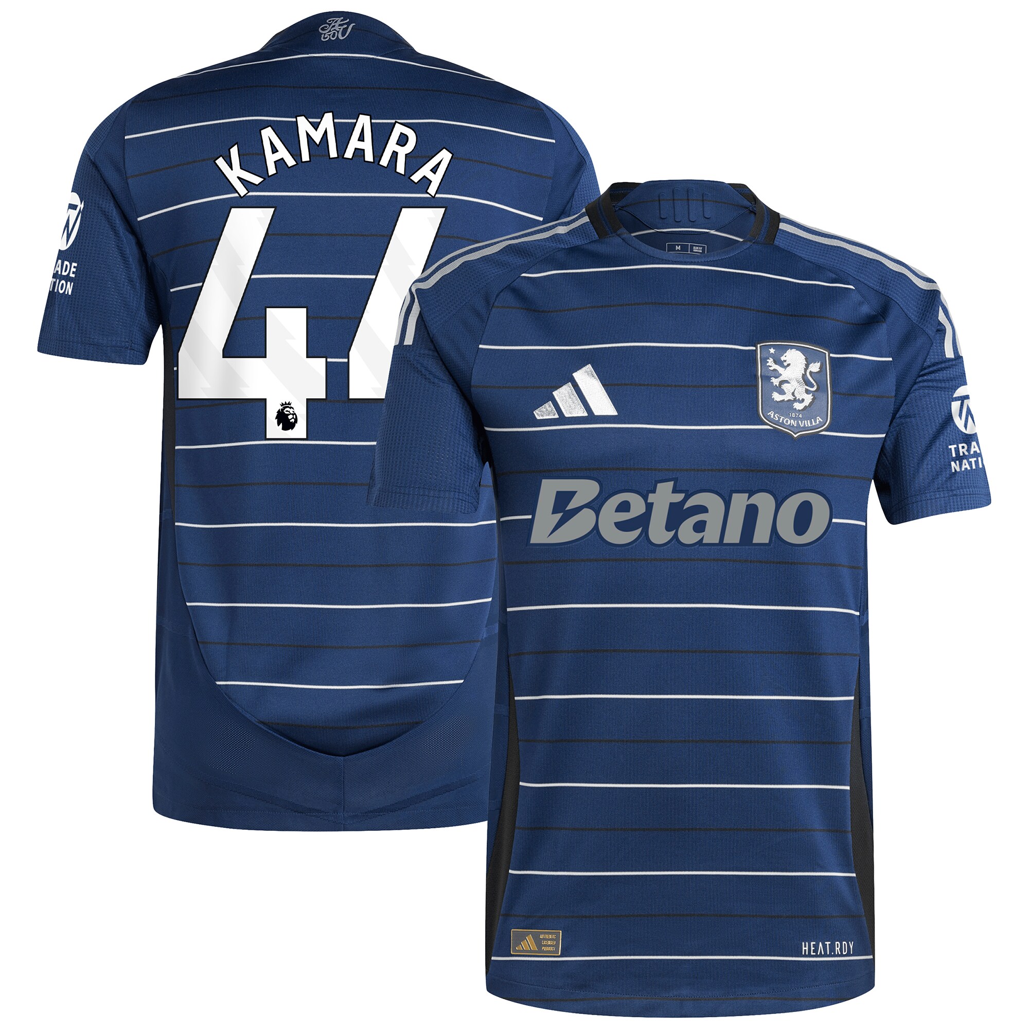 Aston Villa Jerseys - Official aston villa adidas third authentic shirt 2024-25 with kamara 44 printing Collection for AVFC Fans