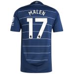 Aston Villa Jerseys - Official aston villa adidas third authentic shirt 2024-25 with malen 17 printing Collection for AVFC Fans