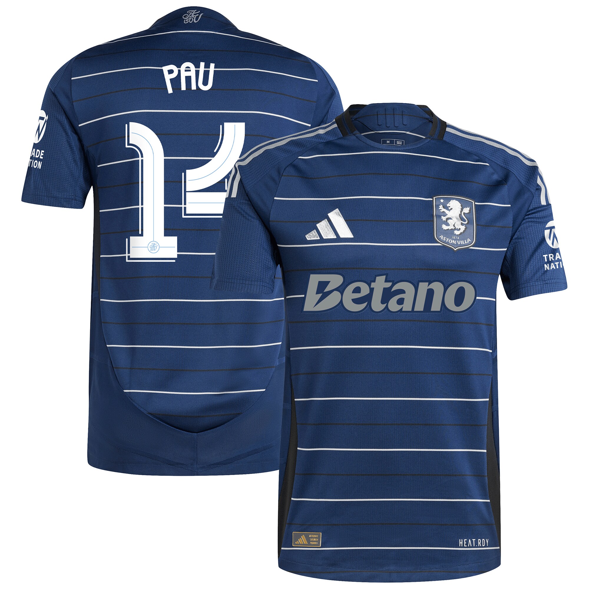 Aston Villa Jerseys - Official aston villa adidas third authentic shirt 2024-25 with pau 14 cup printing Collection for AVFC Fans