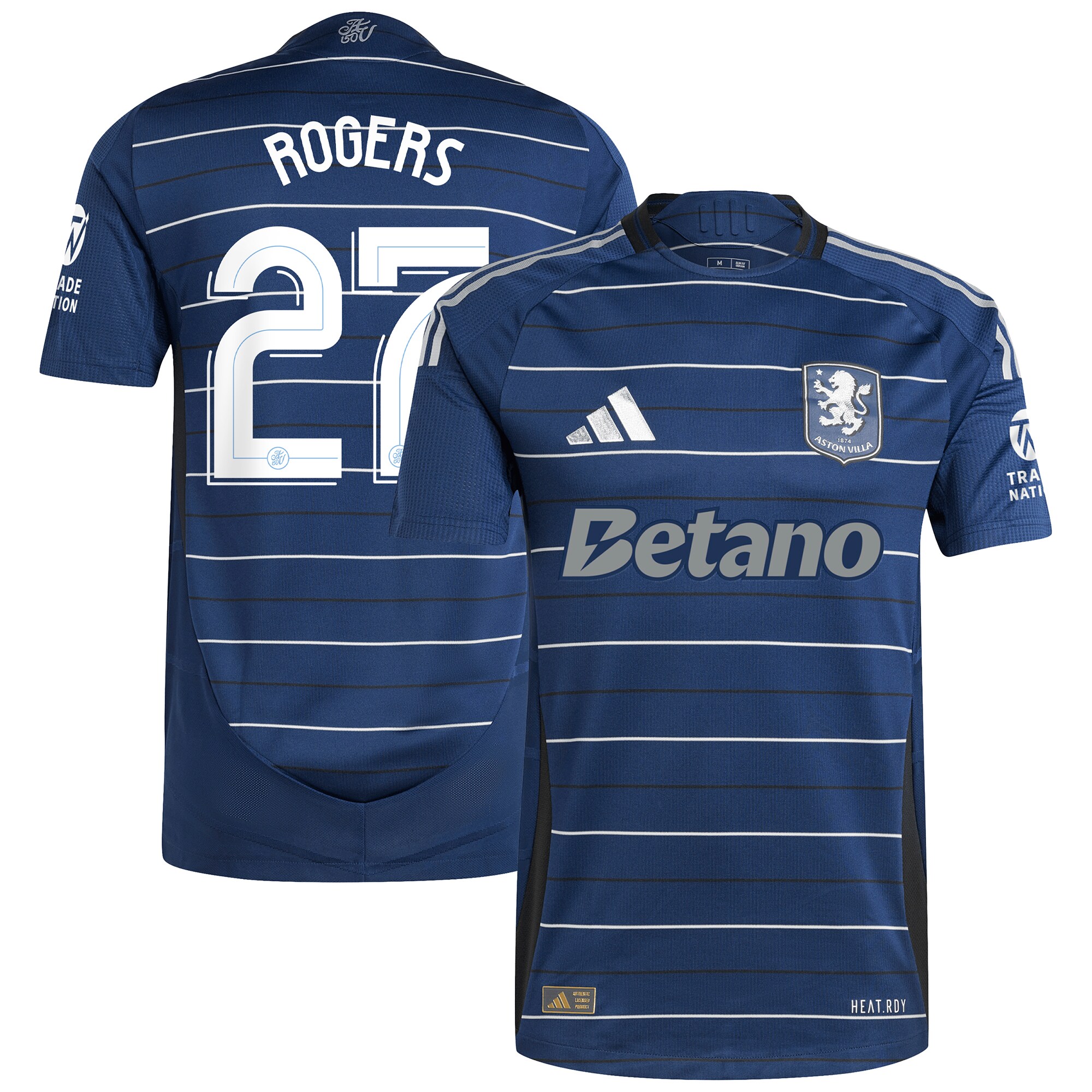 Aston Villa Jerseys - Official aston villa adidas third authentic shirt 2024-25 with rogers 27 cup printing Collection for AVFC Fans