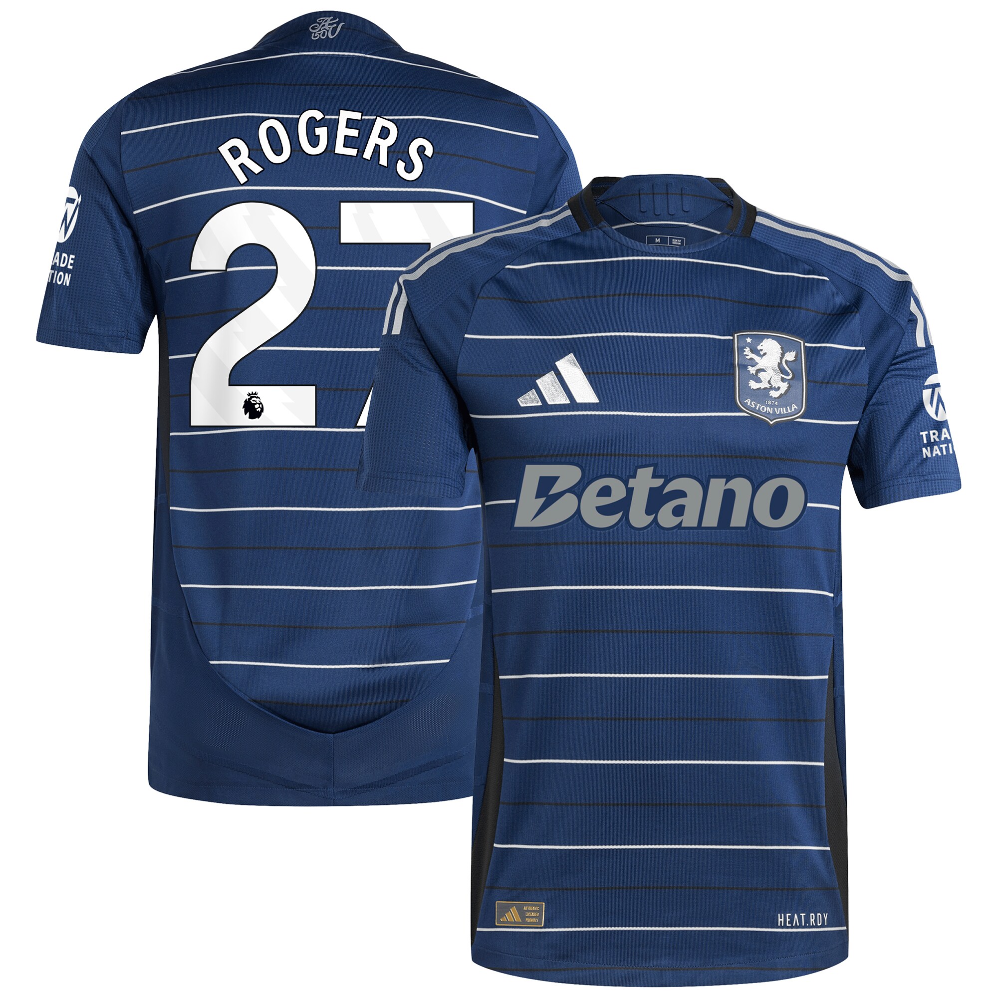 Aston Villa Jerseys - Official aston villa adidas third authentic shirt 2024-25 with rogers 27 printing Collection for AVFC Fans