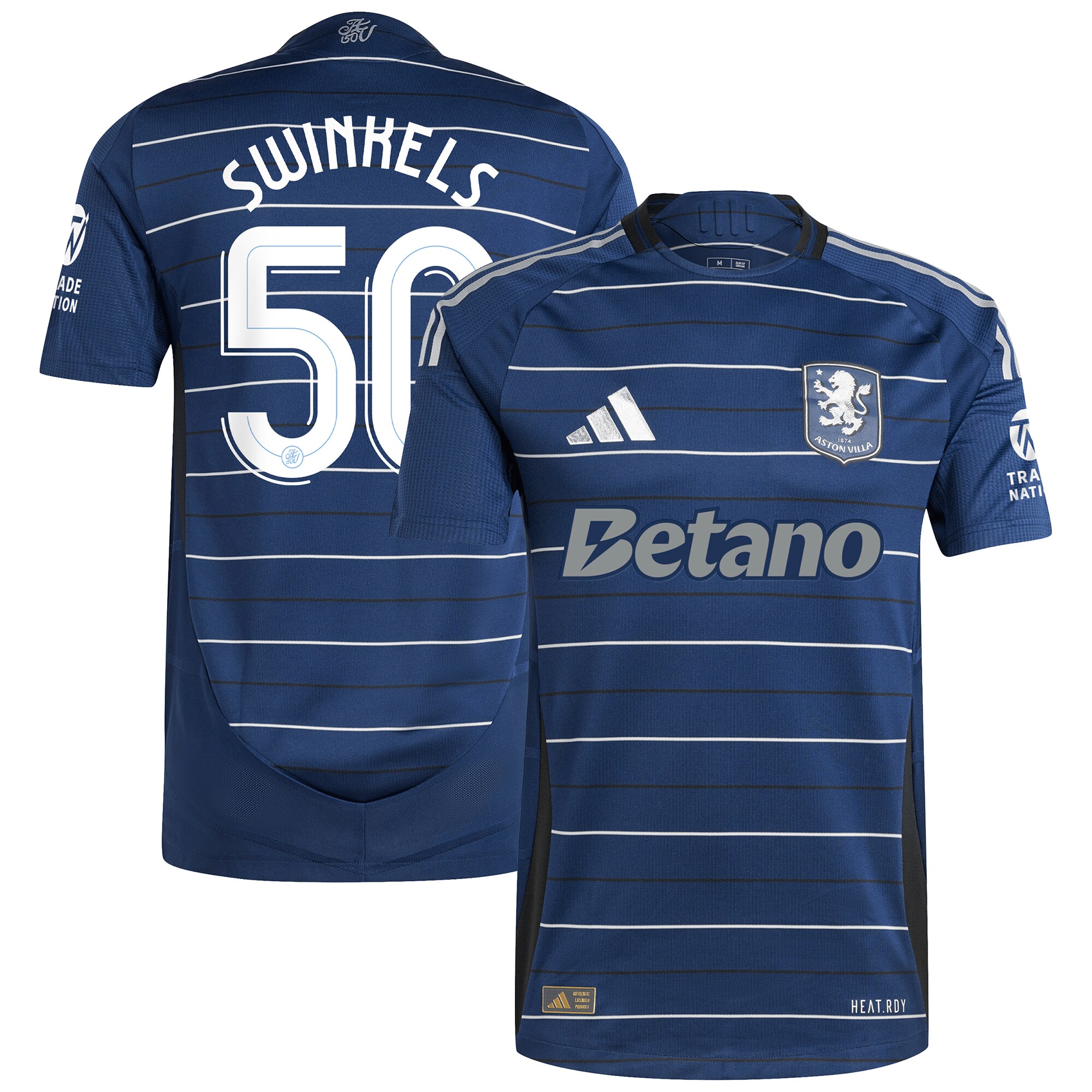 Aston Villa Jerseys - Official aston villa adidas third authentic shirt 2024-25 with swinkels 50 cup printing Collection for AVFC Fans