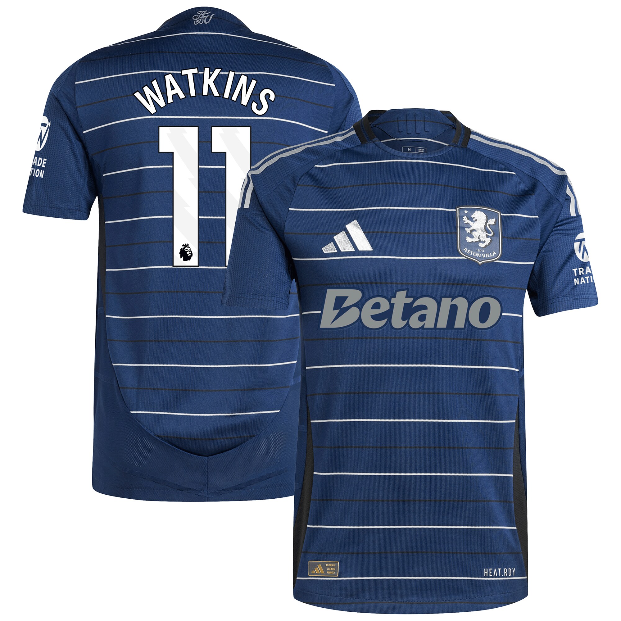 Aston Villa Jerseys - Official aston villa adidas third authentic shirt 2024-25 with watkins 11 printing Collection for AVFC Fans