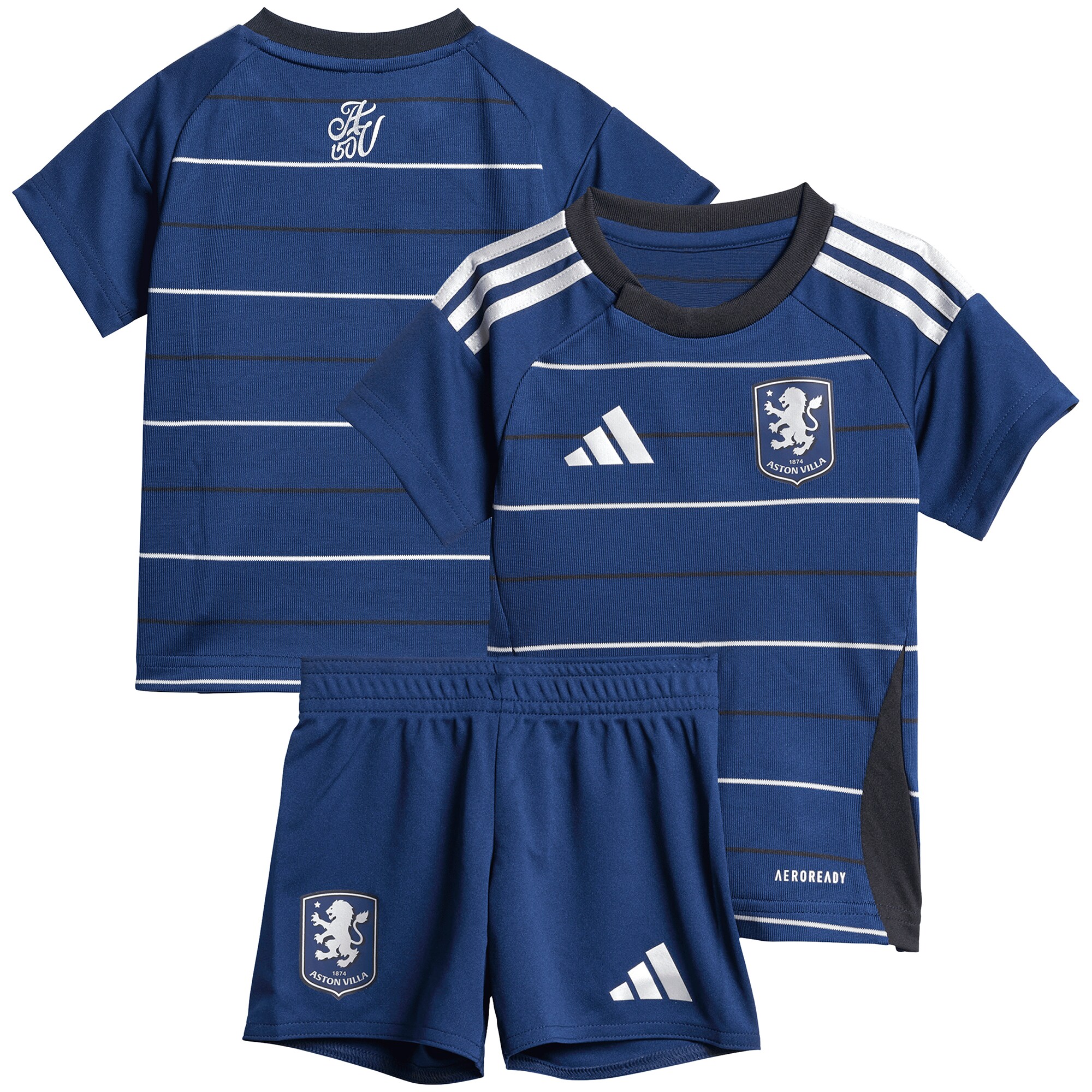 Aston Villa Jerseys - Official aston villa adidas third baby kit 2024-25 with custom printing Collection for AVFC Fans