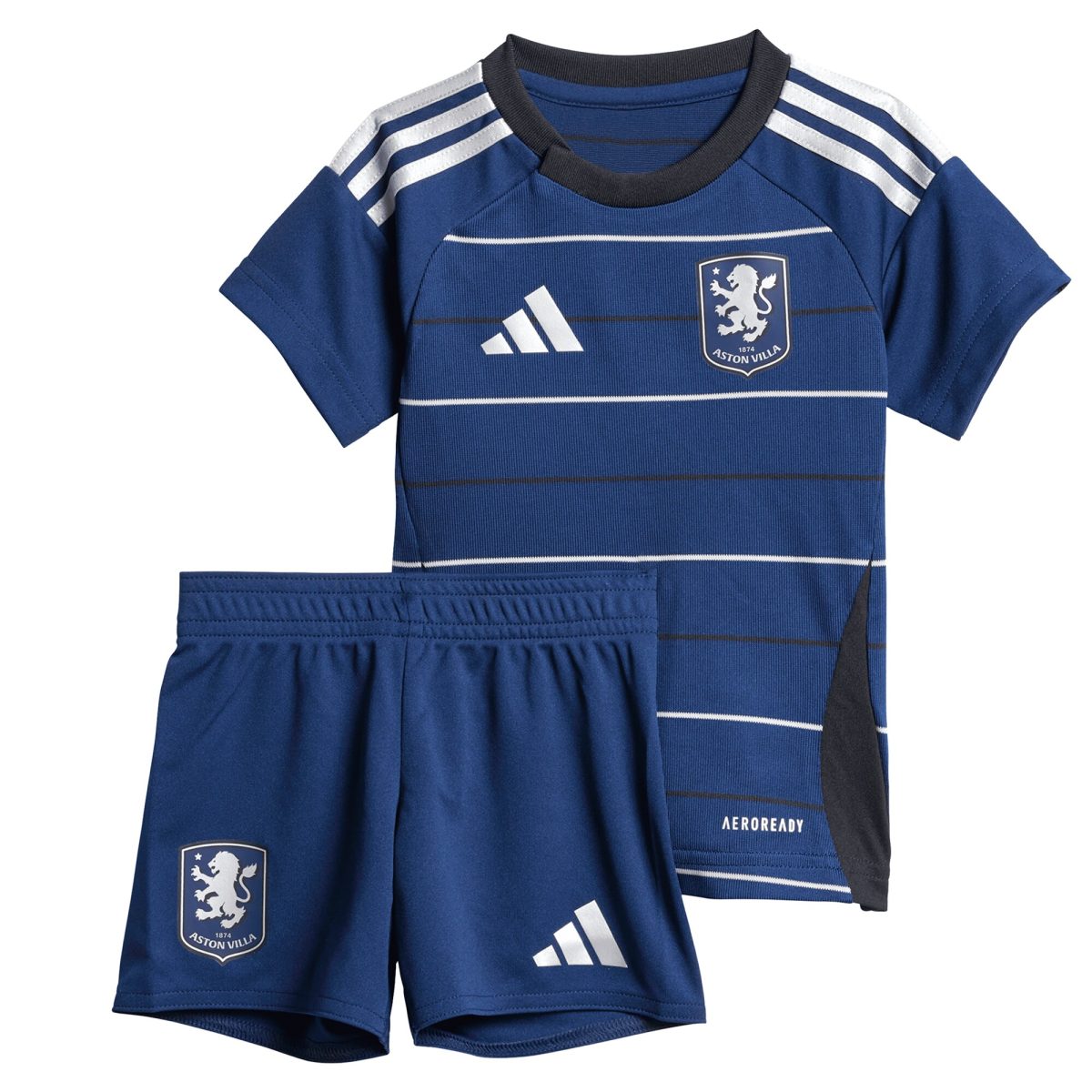 Aston Villa Jerseys - Official aston villa adidas third baby kit 2024-25 with malen 17 printing Collection for AVFC Fans