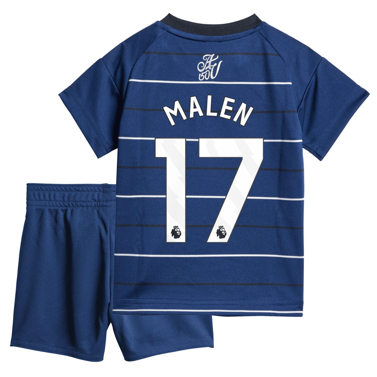 Aston Villa Jerseys - Official aston villa adidas third baby kit 2024-25 with malen 17 printing Collection for AVFC Fans