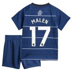 Aston Villa Jerseys - Official aston villa adidas third baby kit 2024-25 with malen 17 printing Collection for AVFC Fans