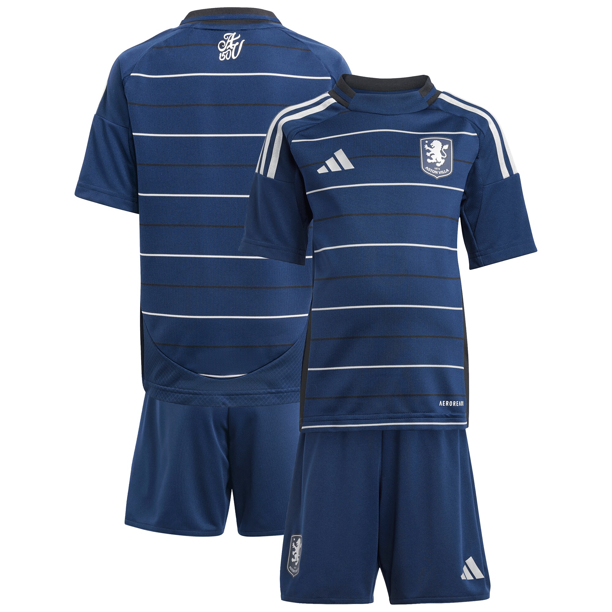 Aston Villa Jerseys - Official aston villa adidas third mini kit 2024-25 with custom printing Collection for AVFC Fans