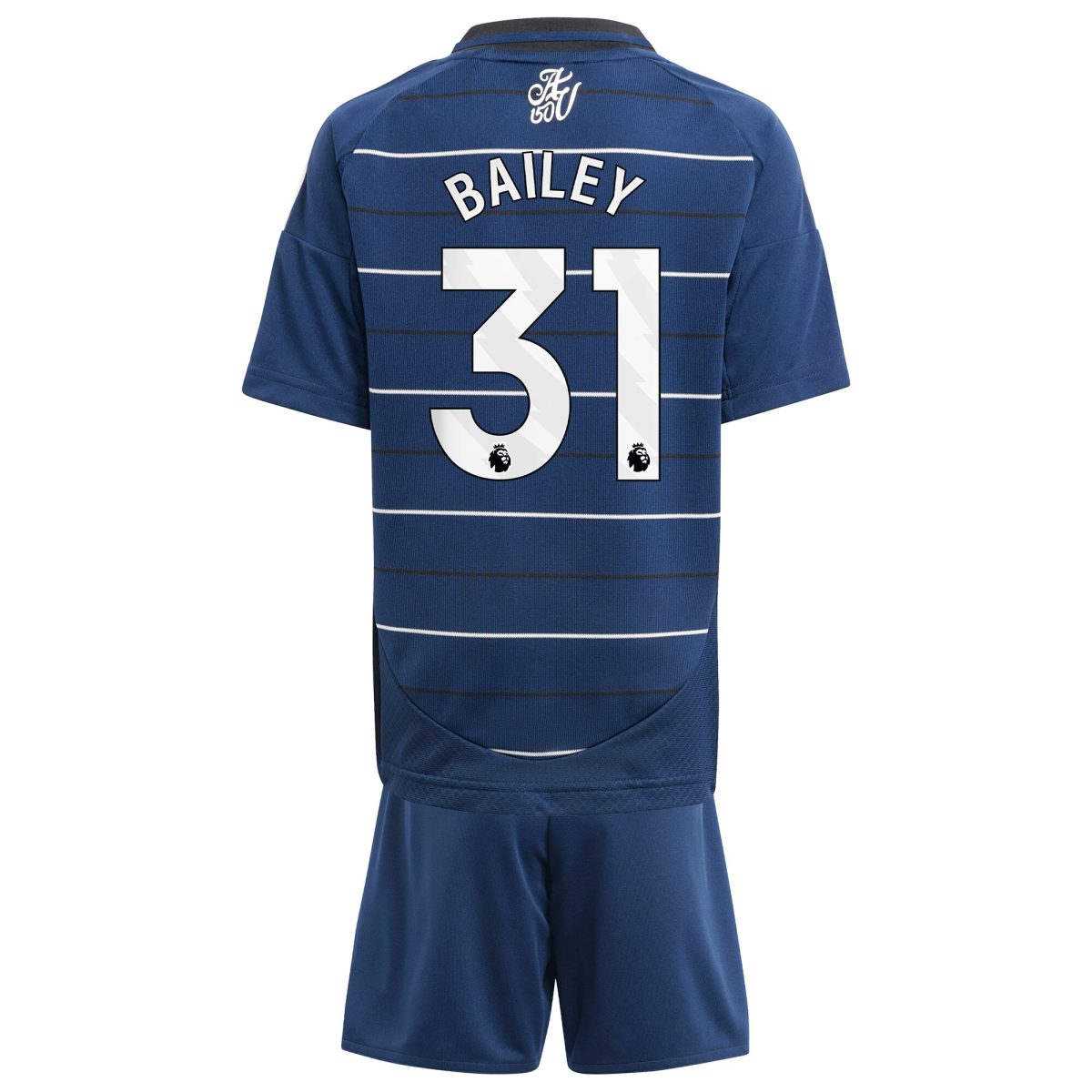 Aston Villa Jerseys - Official aston villa adidas third minikit 2024-25 with bailey 31 printing Collection for AVFC Fans
