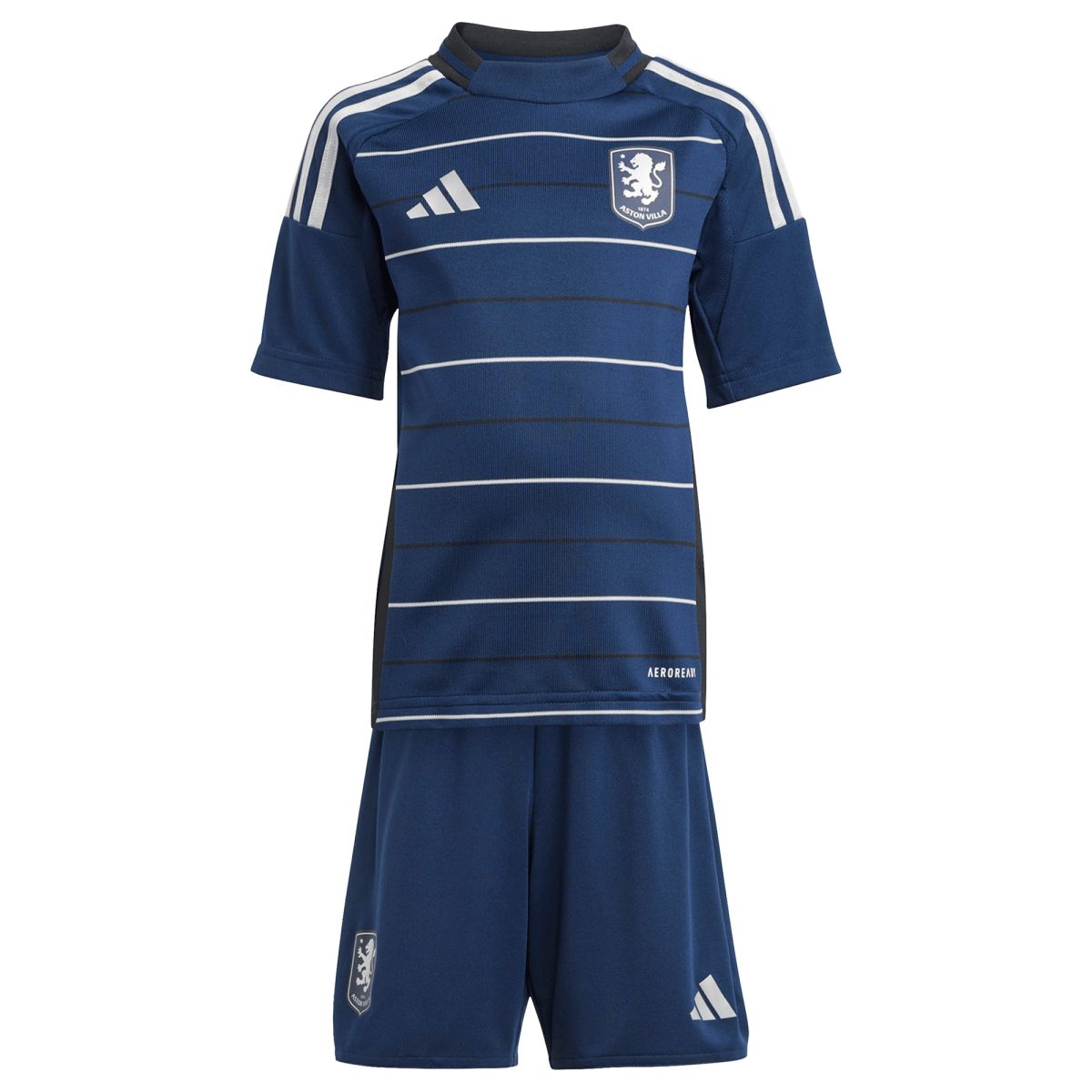 Aston Villa Jerseys - Official aston villa adidas third minikit 2024-25 with buendia 10 printing Collection for AVFC Fans