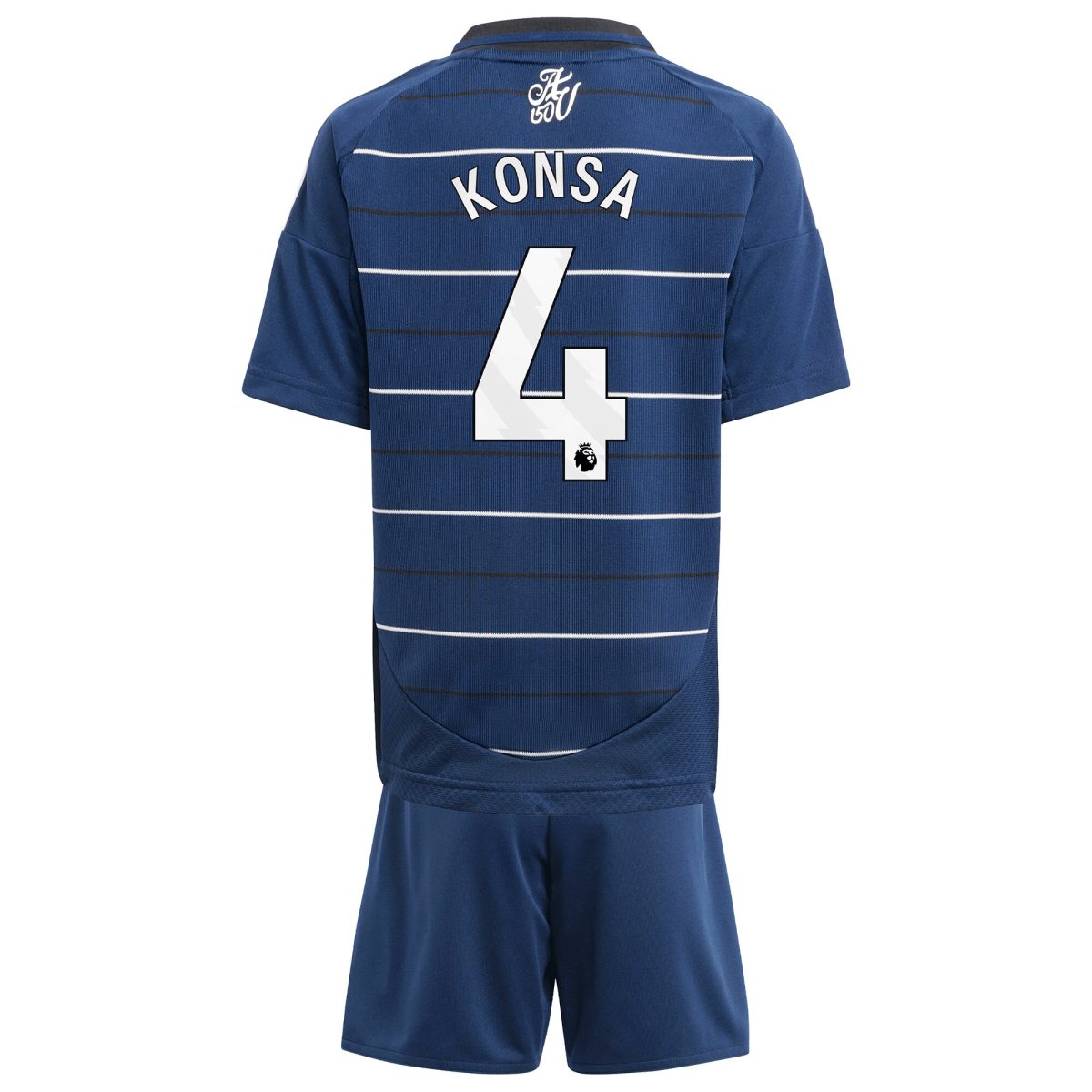 Aston Villa Jerseys - Official aston villa adidas third minikit 2024-25 with konsa 4 printing Collection for AVFC Fans