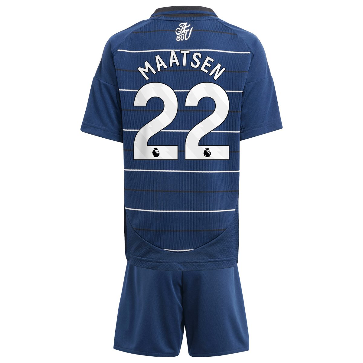 Aston Villa Jerseys - Official aston villa adidas third minikit 2024-25 with maatsen 22 printing Collection for AVFC Fans