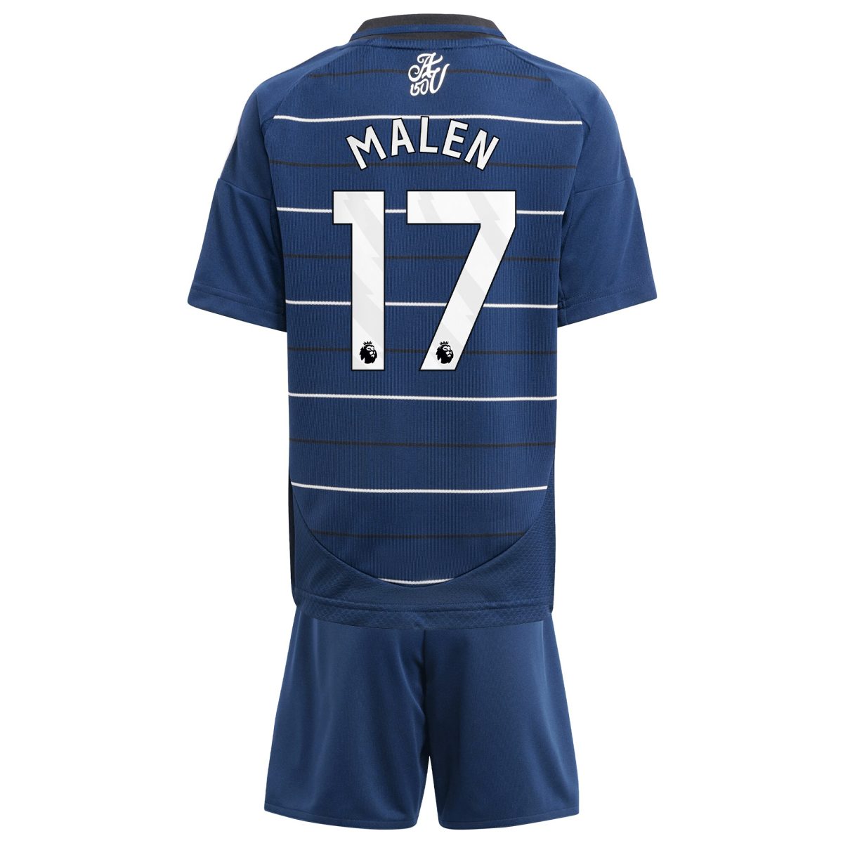 Aston Villa Jerseys - Official aston villa adidas third minikit 2024-25 with malen 17 printing Collection for AVFC Fans