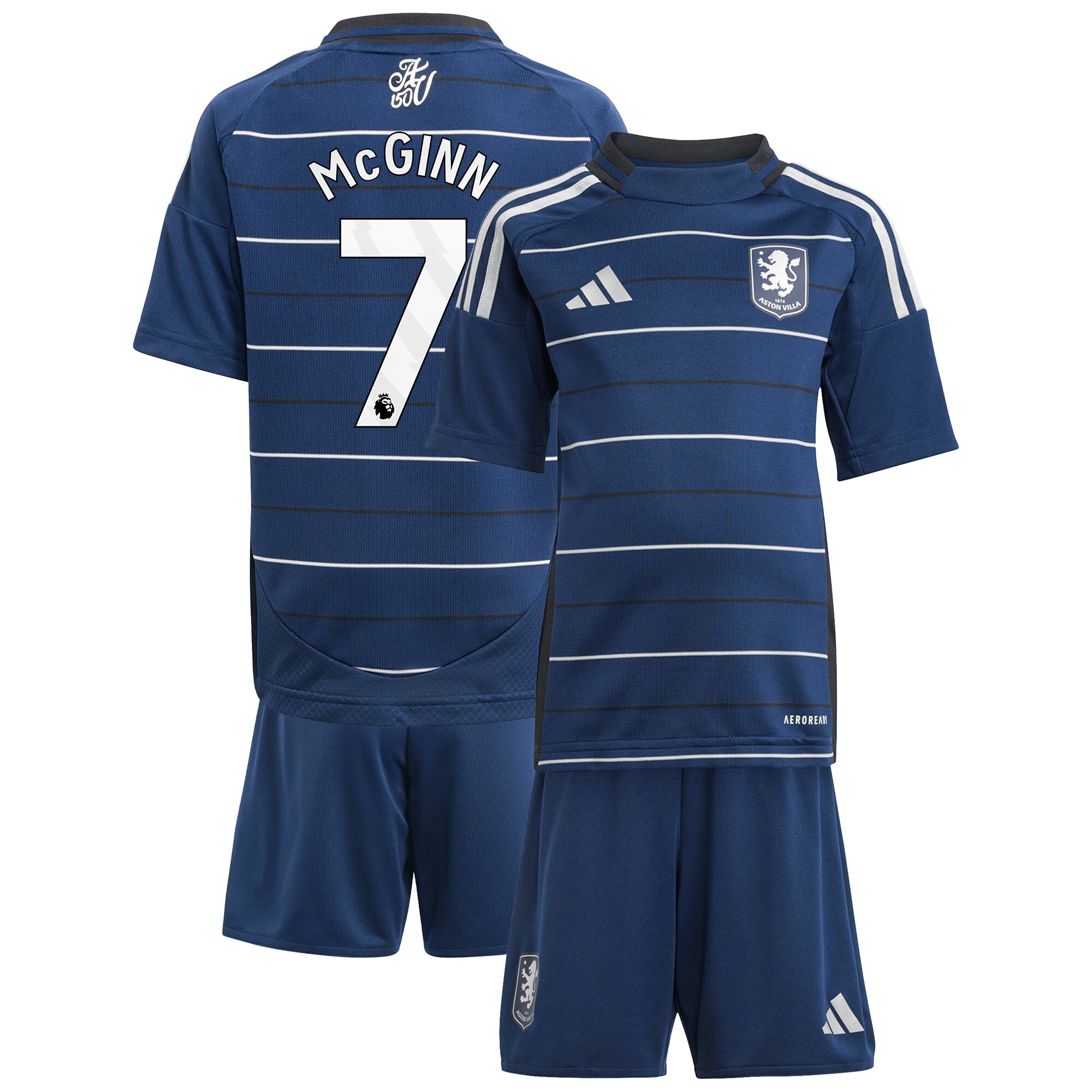 Aston Villa Jerseys - Official aston villa adidas third minikit 2024-25 with mcginn 7 printing Collection for AVFC Fans
