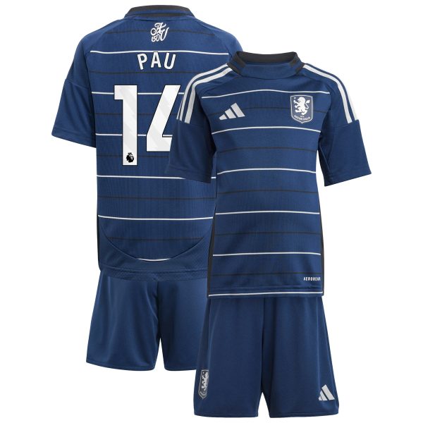 Aston Villa Jerseys - Official aston villa adidas third minikit 2024-25 with pau 14 printing Collection for AVFC Fans