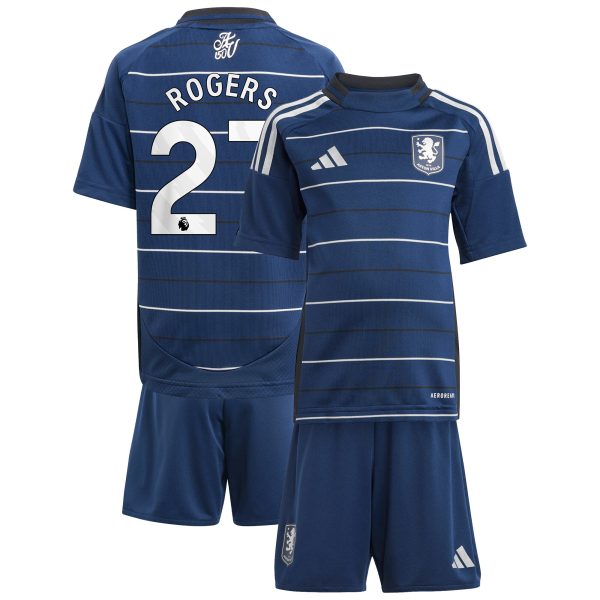 Aston Villa Jerseys - Official aston villa adidas third minikit 2024-25 with rogers 27 printing Collection for AVFC Fans