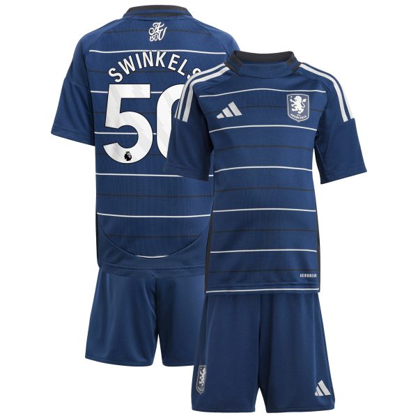 Aston Villa Jerseys - Official aston villa adidas third minikit 2024-25 with swinkels 50 printing Collection for AVFC Fans