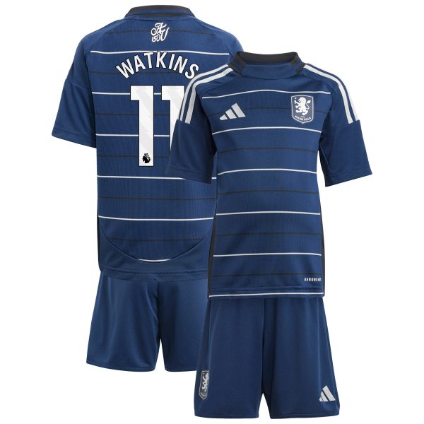 Aston Villa Jerseys - Official aston villa adidas third minikit 2024-25 with watkins 11 printing Collection for AVFC Fans