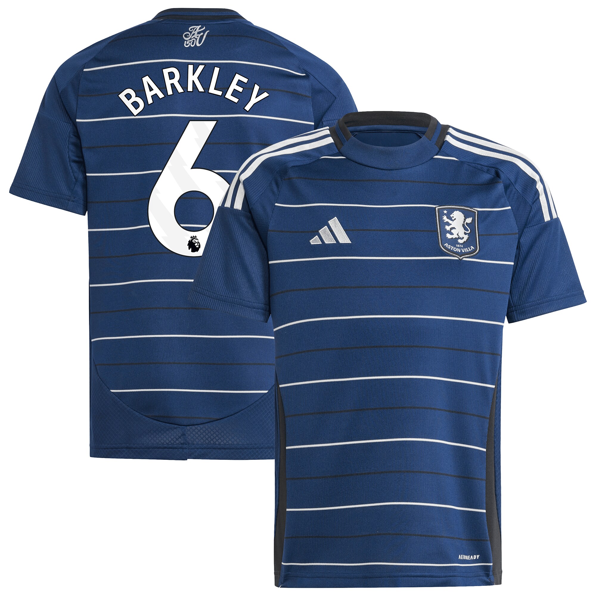 Aston Villa Jerseys - Official aston villa adidas third shirt 2024-25 – kids with barkley 6 printing Collection for AVFC Fans