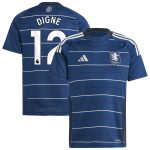 Aston Villa Jerseys - Official aston villa adidas third shirt 2024-25 – kids with digne 12 printing Collection for AVFC Fans