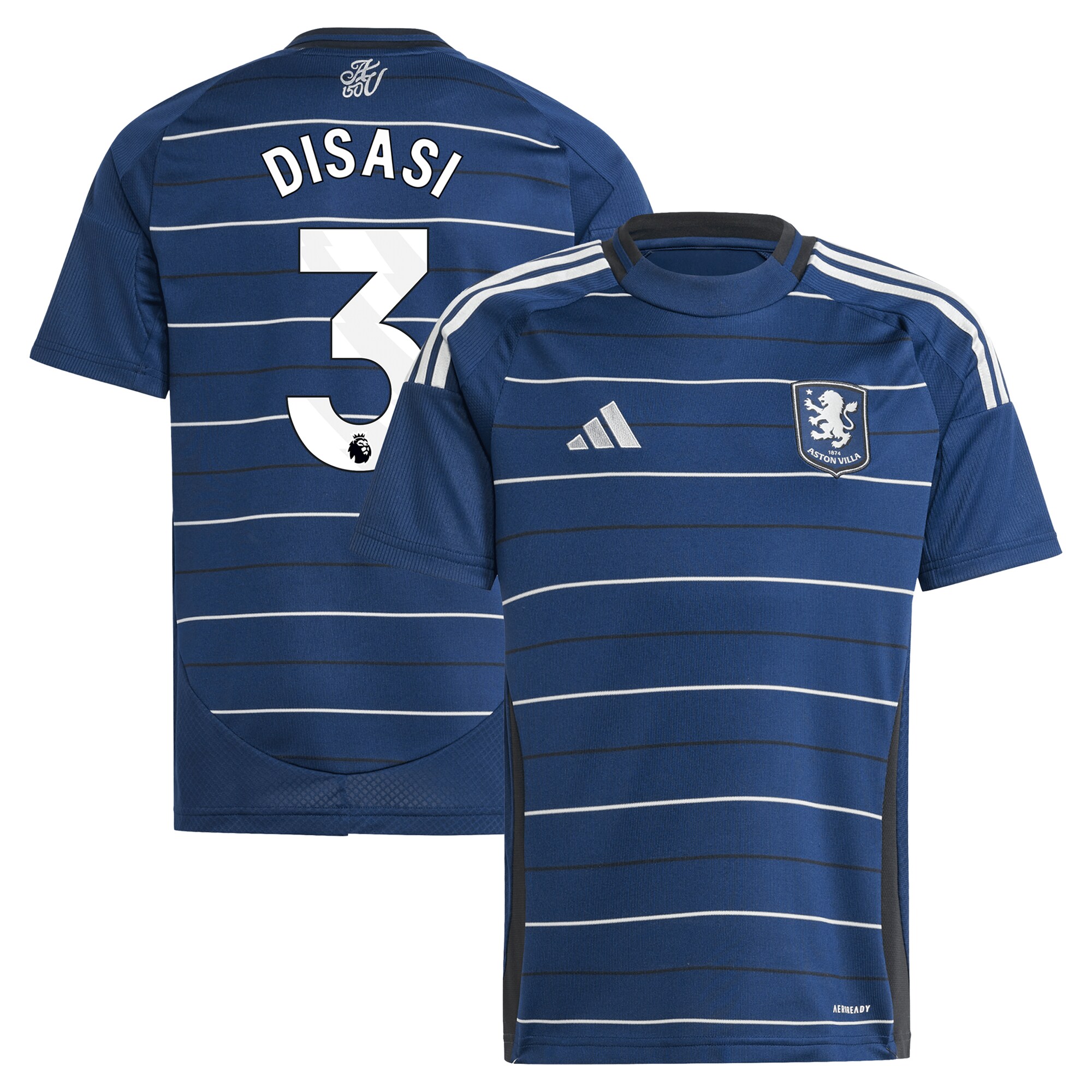 Aston Villa Jerseys - Official aston villa adidas third shirt 2024-25 – kids with disasi 3 printing Collection for AVFC Fans