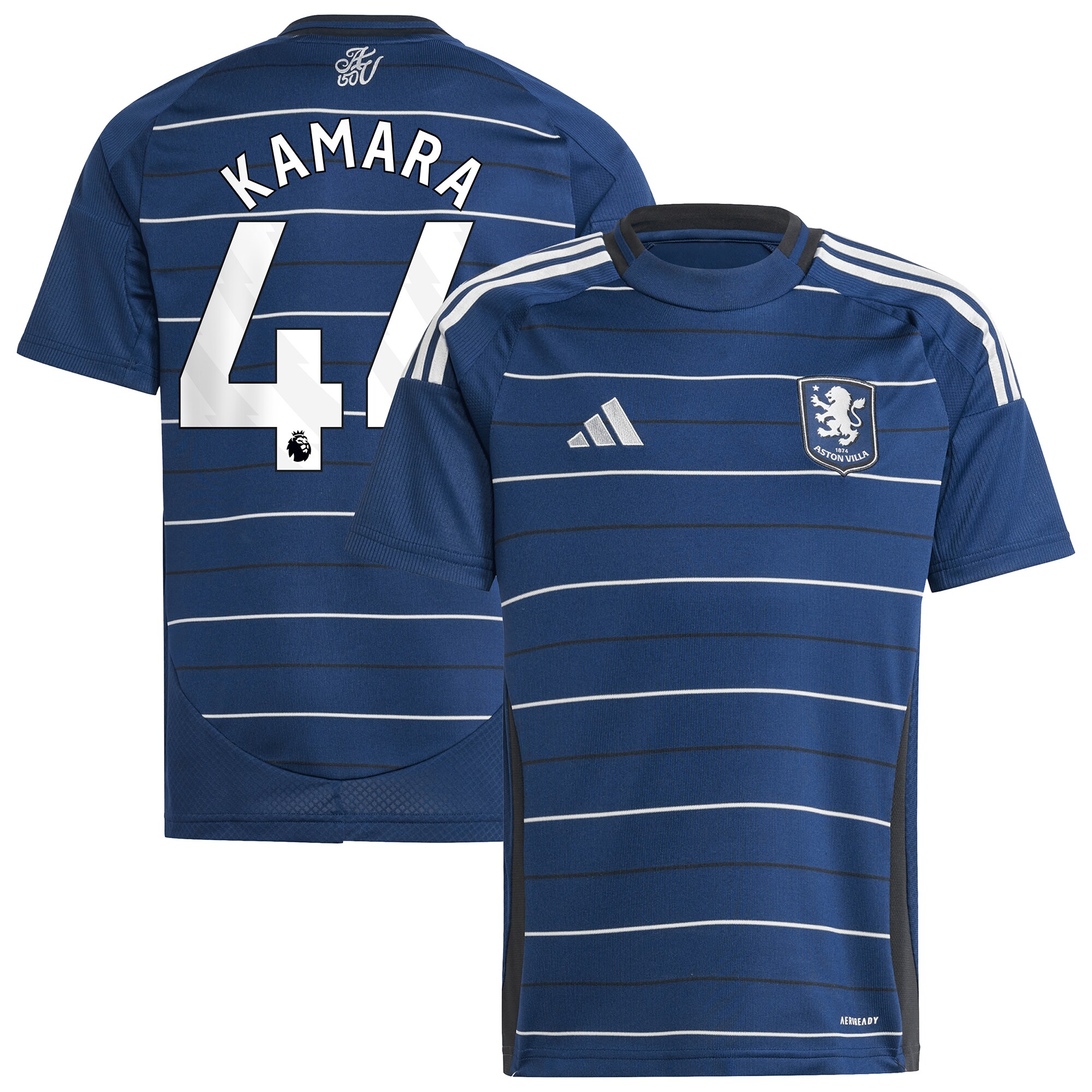 Aston Villa Jerseys - Official aston villa adidas third shirt 2024-25 – kids with kamara 44 printing Collection for AVFC Fans