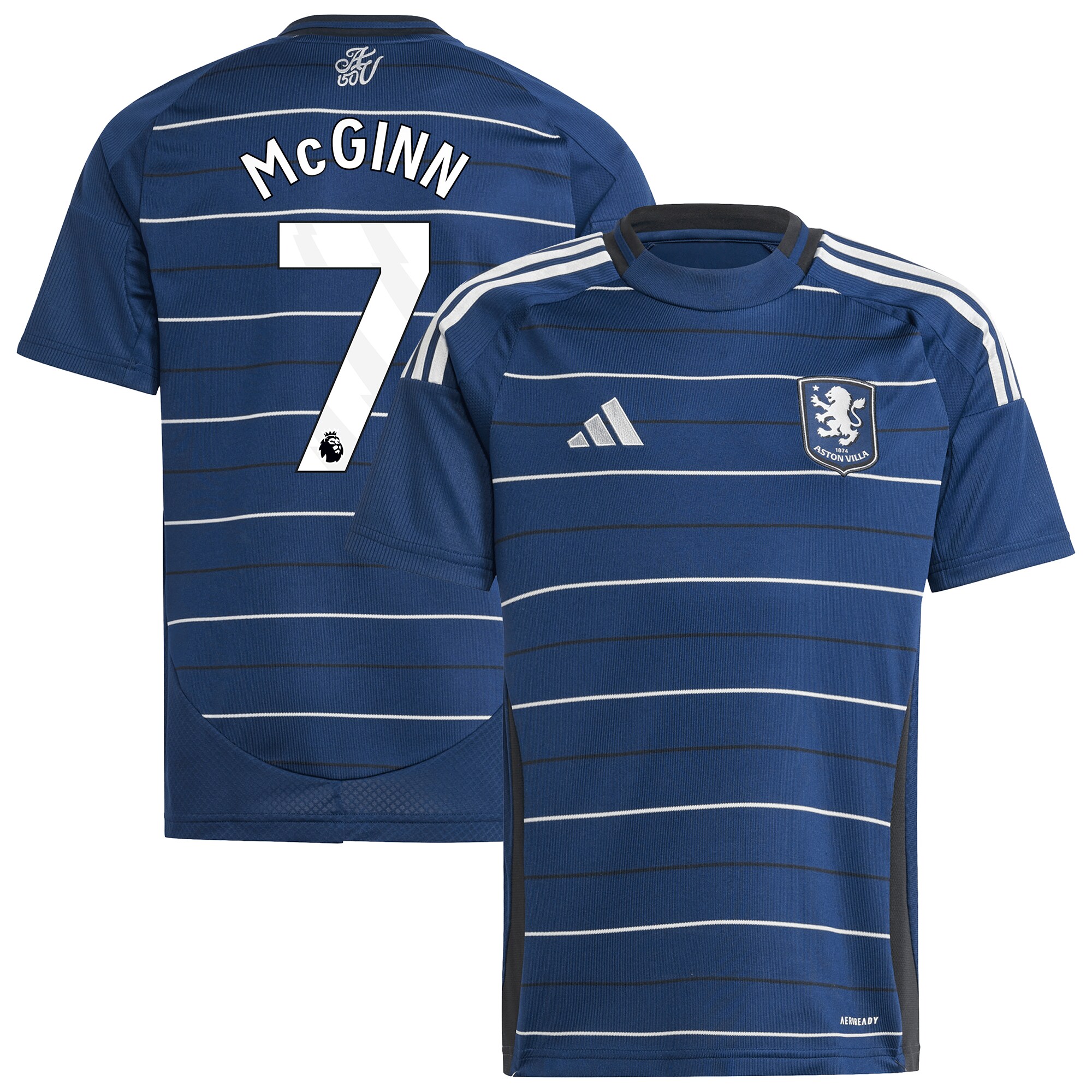Aston Villa Jerseys - Official aston villa adidas third shirt 2024-25 – kids with mcginn 7 printing Collection for AVFC Fans