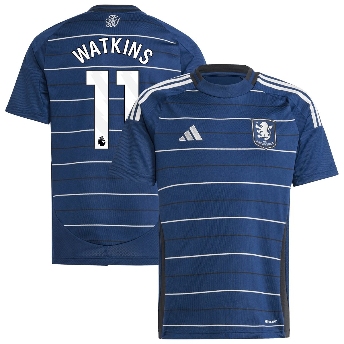 Aston Villa Jerseys - Official aston villa adidas third shirt 2024-25 – kids with watkins 11 printing Collection for AVFC Fans