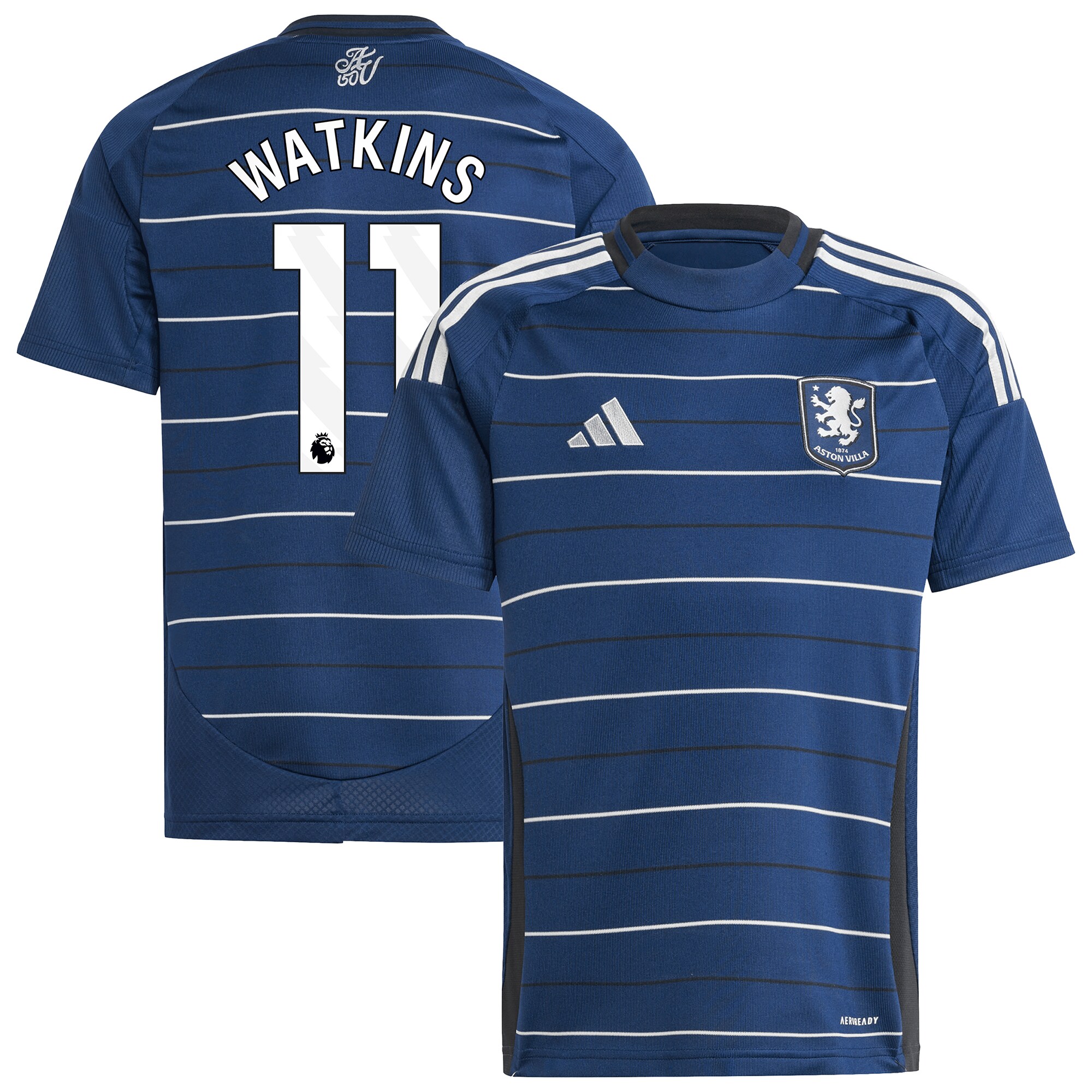 Aston Villa Jerseys - Official aston villa adidas third shirt 2024-25 – kids with watkins 11 printing Collection for AVFC Fans