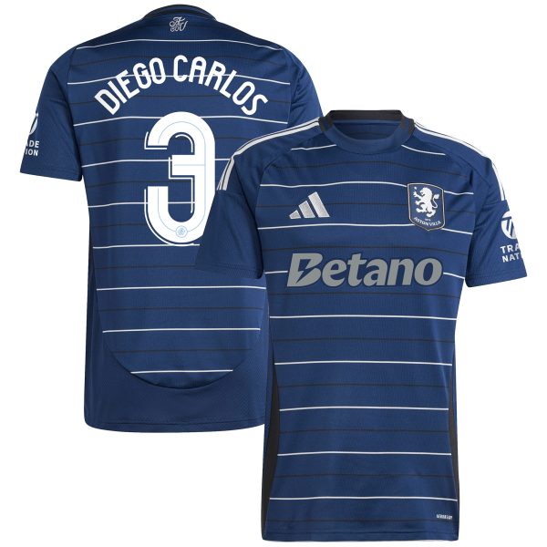 Aston Villa Jerseys - Official aston villa adidas third shirt 2024-25 with diego carlos 3 cup printing Collection for AVFC Fans