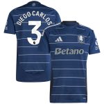 Aston Villa Jerseys - Official aston villa adidas third shirt 2024-25 with diego carlos 3 printing Collection for AVFC Fans