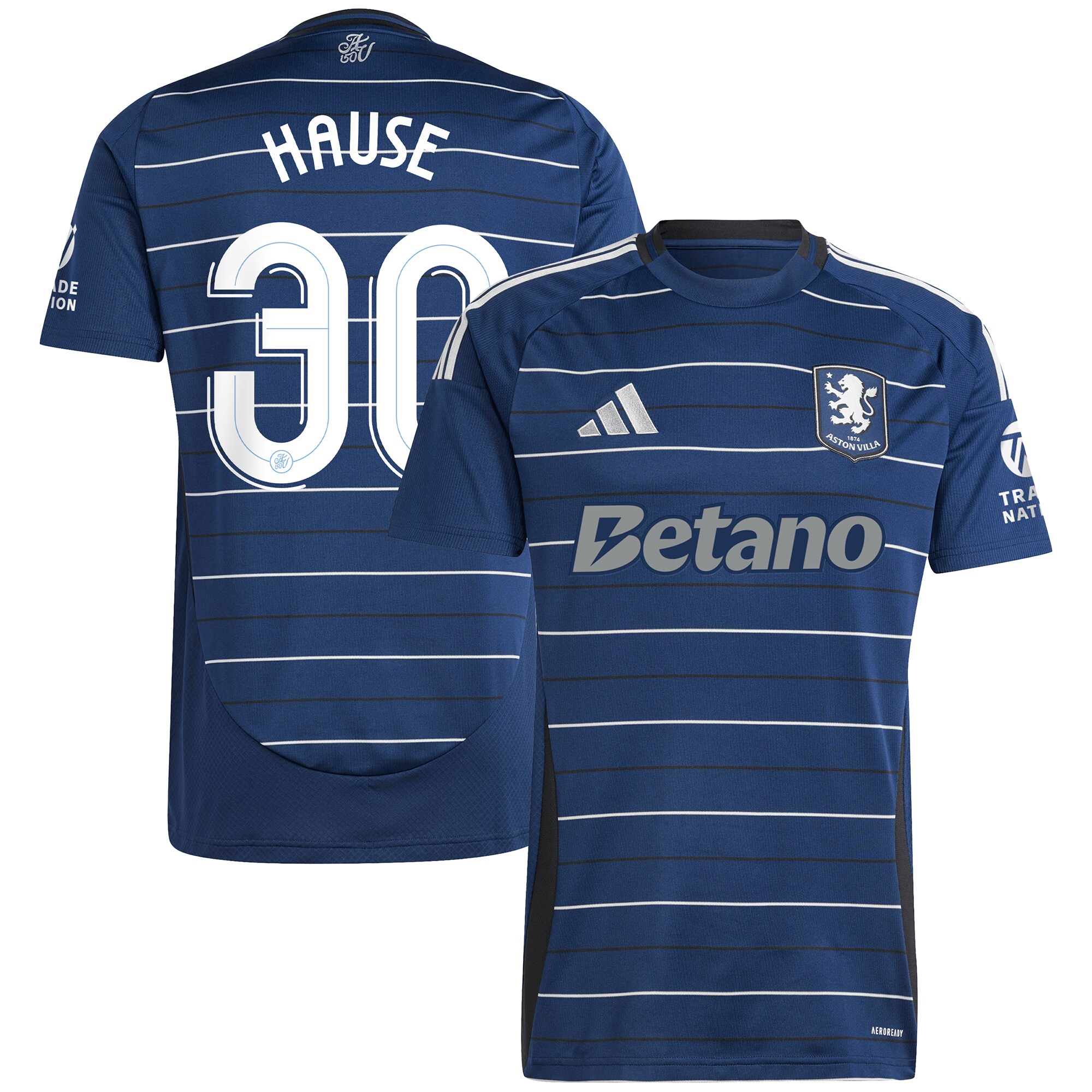 Aston Villa Jerseys - Official aston villa adidas third shirt 2024-25 with hause 30 cup printing Collection for AVFC Fans
