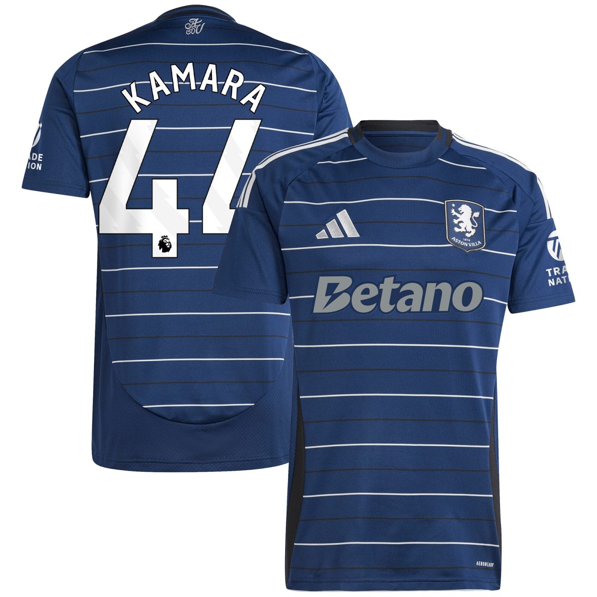 Aston Villa Jerseys - Official aston villa adidas third shirt 2024-25 with kamara 44 printing Collection for AVFC Fans