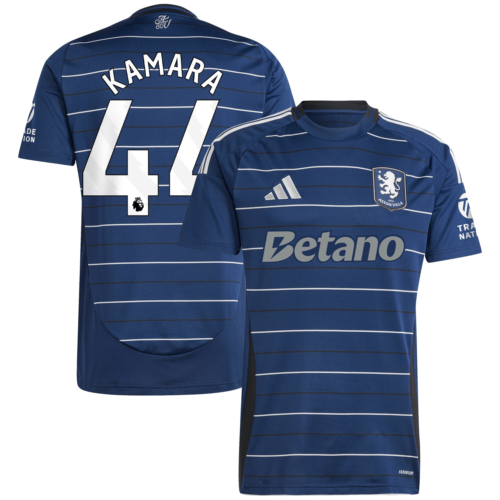 Aston Villa Jerseys - Official aston villa adidas third shirt 2024-25 with kamara 44 printing Collection for AVFC Fans