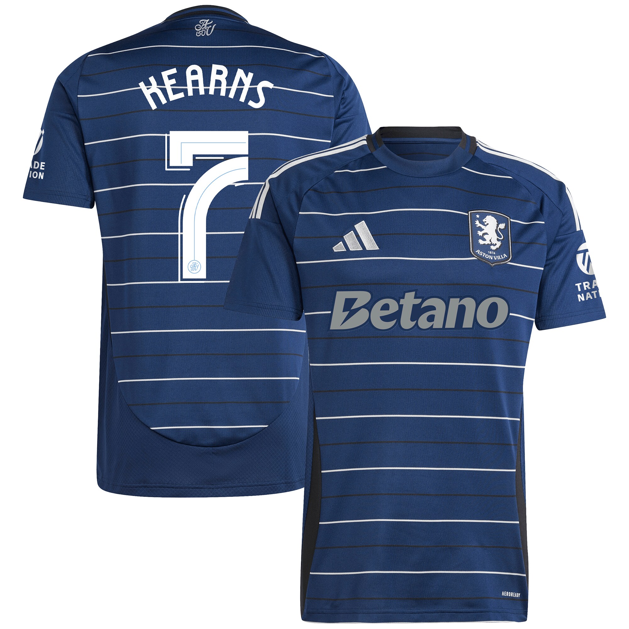 Aston Villa Jerseys - Official aston villa adidas third shirt 2024-25 with kearns 7 cup printing Collection for AVFC Fans