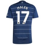 Aston Villa Jerseys - Official aston villa adidas third shirt 2024-25 with malen 17 printing Collection for AVFC Fans