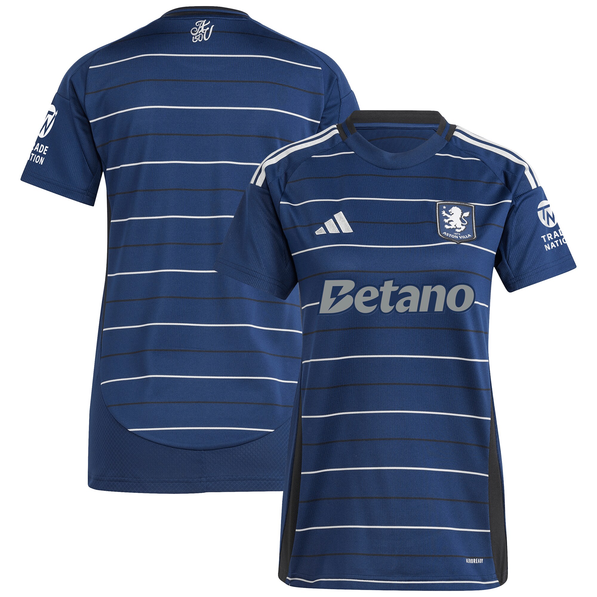 Aston Villa Jerseys - Official aston villa adidas third shirt 2024-25 – womens with custom printing Collection for AVFC Fans