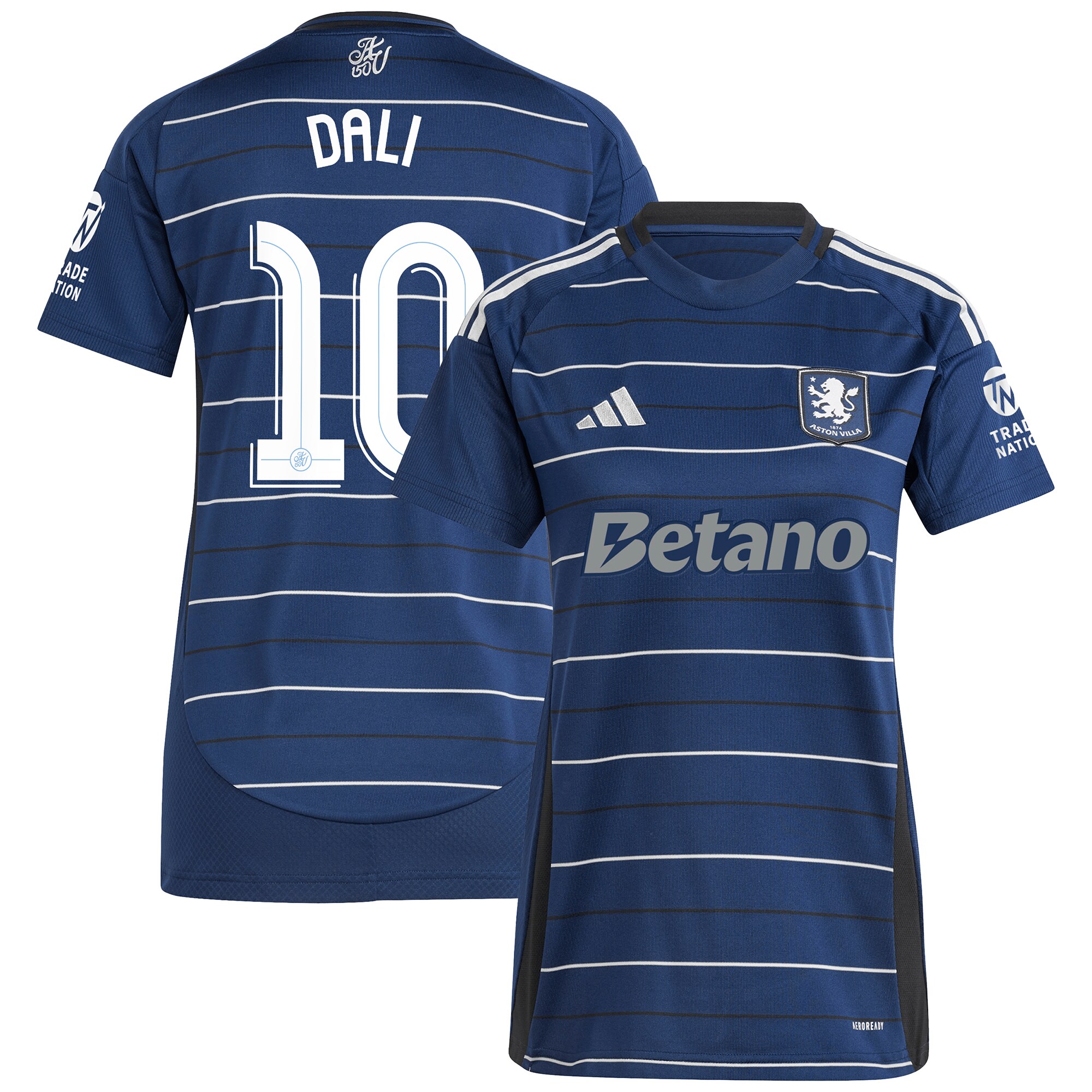 Aston Villa Jerseys - Official aston villa adidas third shirt 2024-25 – womens with dali 10 cup printing Collection for AVFC Fans