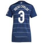 Aston Villa Jerseys - Official aston villa adidas third shirt 2024-25 – womens with diego carlos 3 cup printing Collection for AVFC Fans