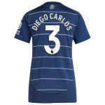 Aston Villa Jerseys - Official aston villa adidas third shirt 2024-25 – womens with diego carlos 3 printing Collection for AVFC Fans