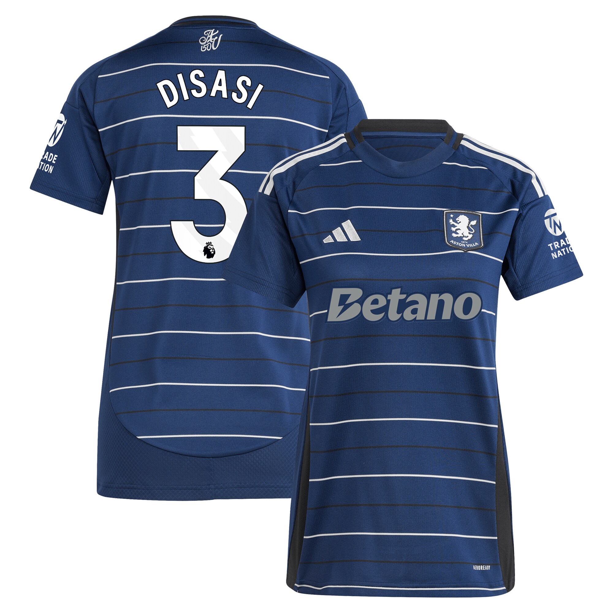 Aston Villa Jerseys - Official aston villa adidas third shirt 2024-25 – womens with disasi 3 printing Collection for AVFC Fans