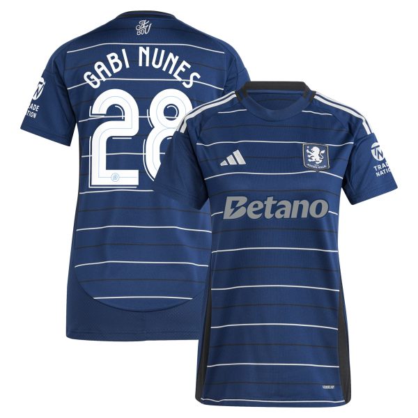 Aston Villa Jerseys - Official aston villa adidas third shirt 2024-25 – womens with gabi nunes 28 cup printing Collection for AVFC Fans