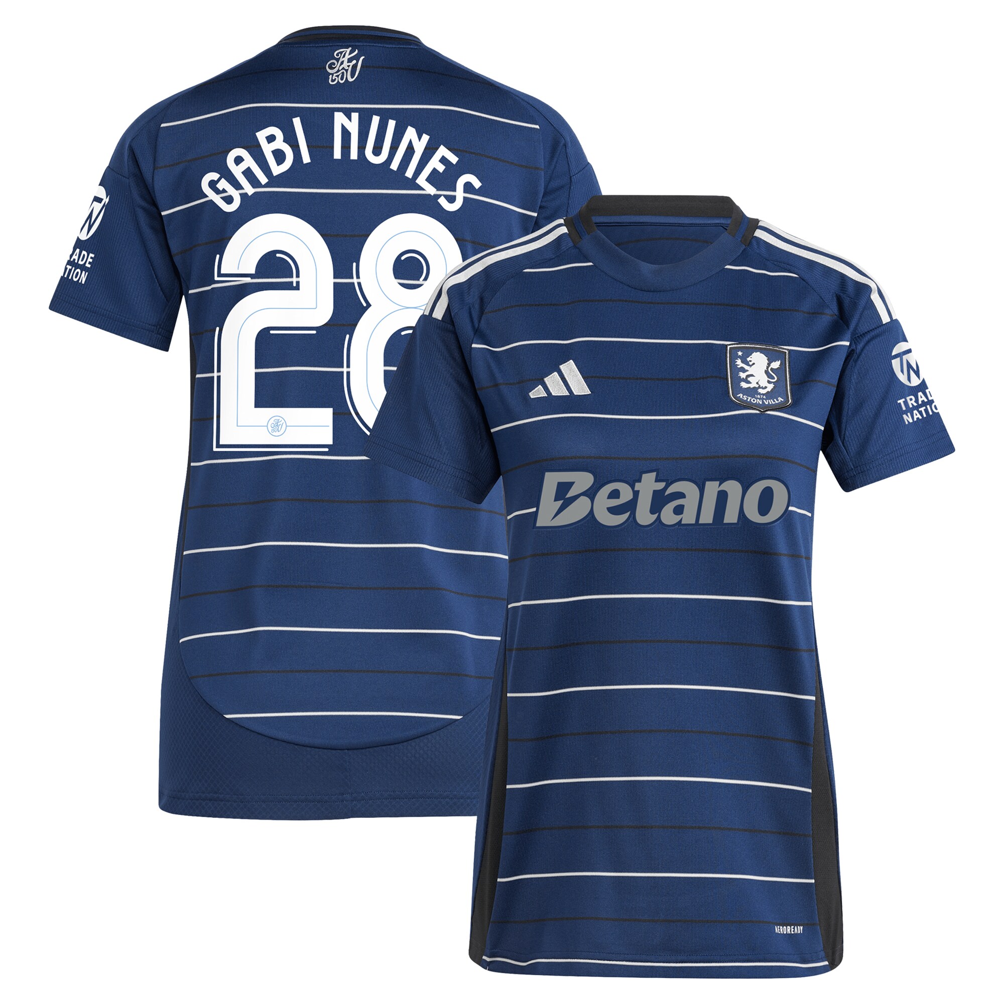 Aston Villa Jerseys - Official aston villa adidas third shirt 2024-25 – womens with gabi nunes 28 cup printing Collection for AVFC Fans
