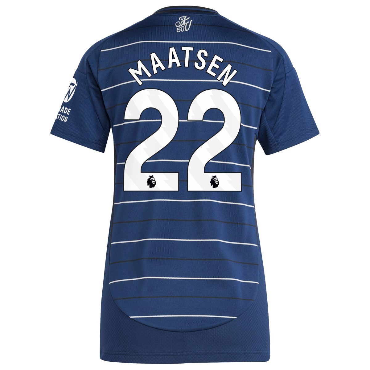 Aston Villa Jerseys - Official aston villa adidas third shirt 2024-25 – womens with maatsen 22 printing Collection for AVFC Fans