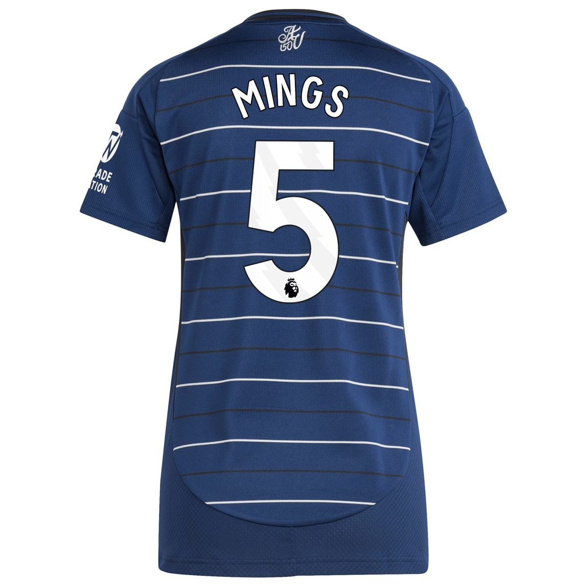 Aston Villa Jerseys - Official aston villa adidas third shirt 2024-25 – womens with mings 5 printing Collection for AVFC Fans