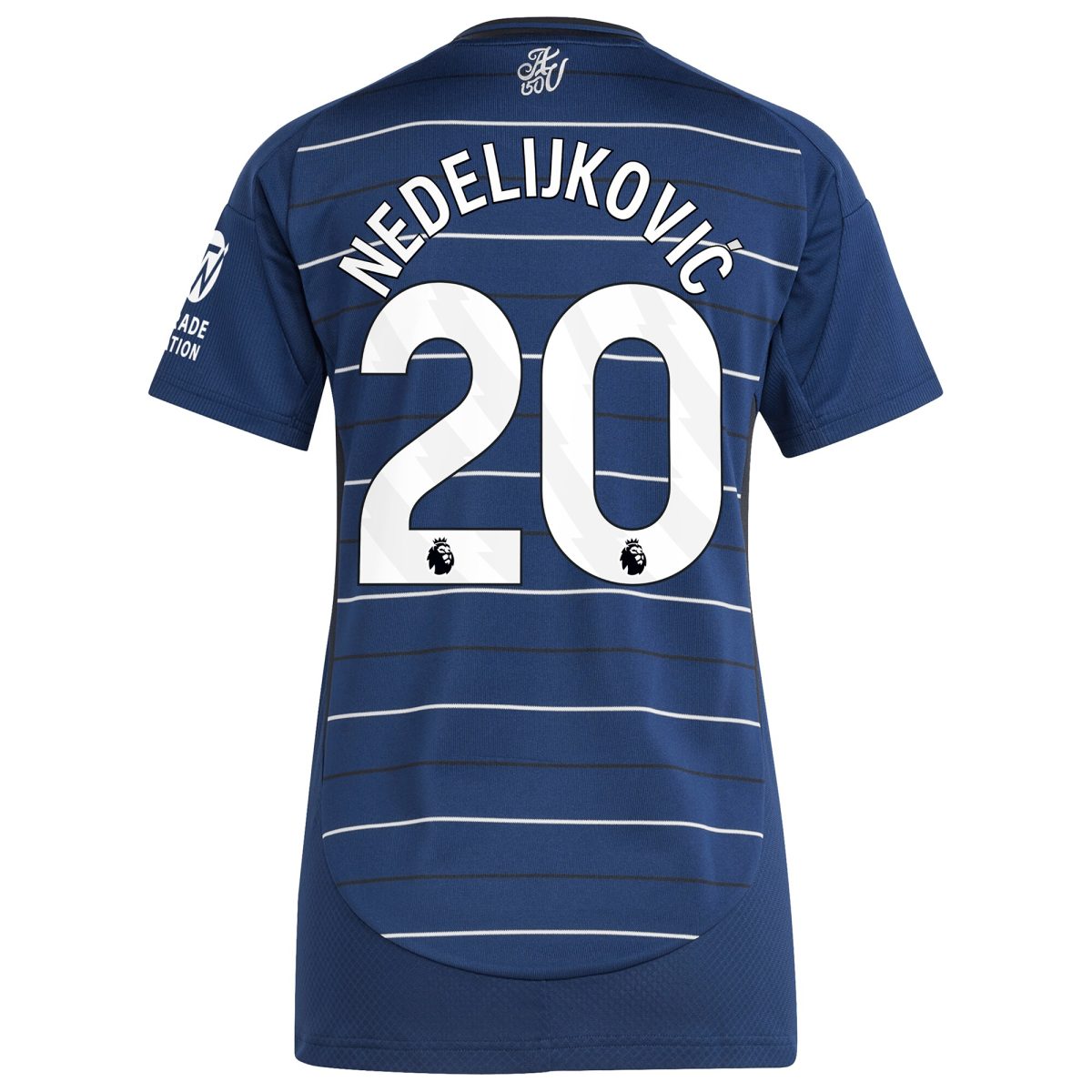 Aston Villa Jerseys - Official aston villa adidas third shirt 2024-25 – womens with nedeljković 20 printing Collection for AVFC Fans
