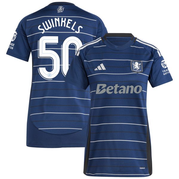 Aston Villa Jerseys - Official aston villa adidas third shirt 2024-25 – womens with swinkels 50 cup printing Collection for AVFC Fans